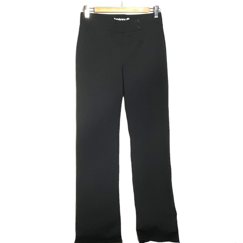 Betabrand Pants Straight Leg Classic Dress Yoga Black Women's Size Small Long